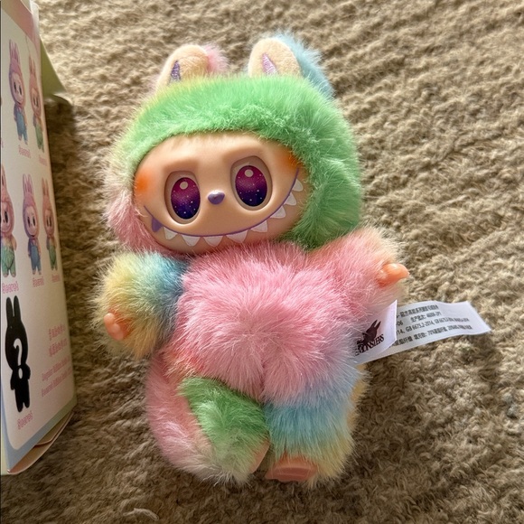 Pop Mart LaBubu Rainbow Plush Vinyl Figure - Pastel Multicolor - Picture 2 of 4